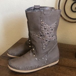 Soda moccasin studded boot - VEGAN